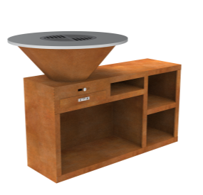 corten barbecue grill